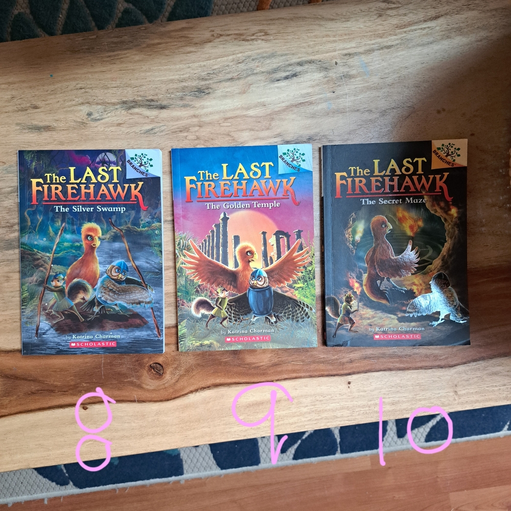 Scholastic The Last Firehawk Trilogy - Vibrant Covers